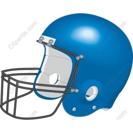 Blue Football Helmet