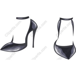 Elegant High-Heeled Shoe