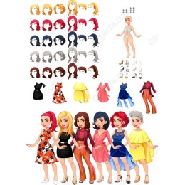  Bundle: Stylish Characters and Fashion Accessories