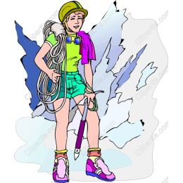 Vibrant Young Climber