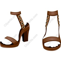 Elegant Brown High-Heeled Sandals