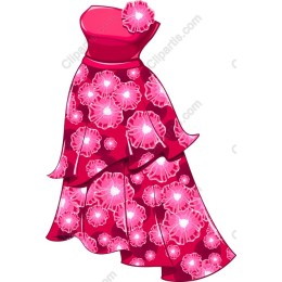 Floral Elegance Pink Dress