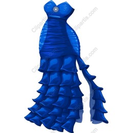 Elegant Blue Evening Gown