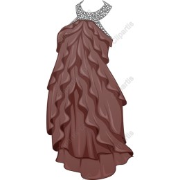 Elegant Chocolate Brown Dress