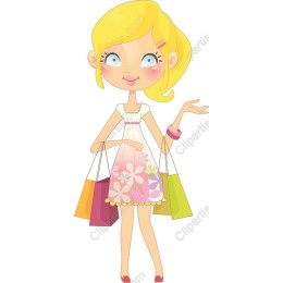 Stylish Shopping Girl