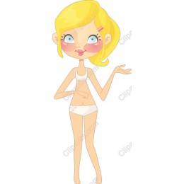 Charming Playful Blonde Character