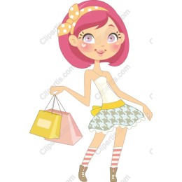 Fashionable Shopping Girl
