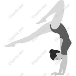 Elegant Gymnast Handstand