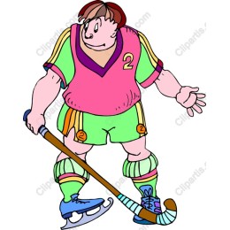 Vibrant Hockey Player