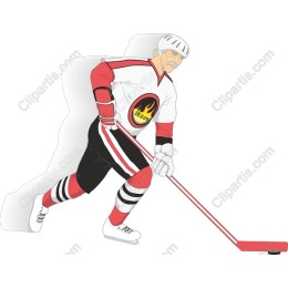Dynamic Ice Hockey Player