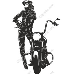 Empowering Biker Woman