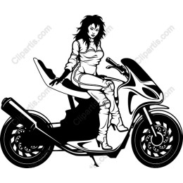 Seductive Biker Girl