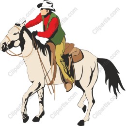 Cowboy Riding Horse