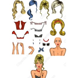 Fashion Clipart Set: Stylish