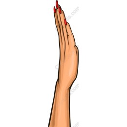 Elegant Raised Hand
