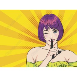 Pop Art Winking Character