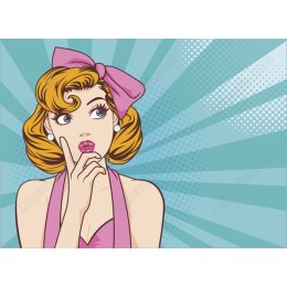 Retro Glamorous Girl