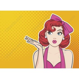 Retro Pop Art Woman