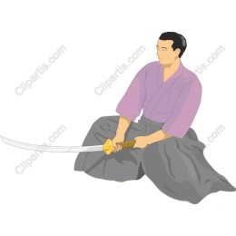 Samurai in Seiza Pose