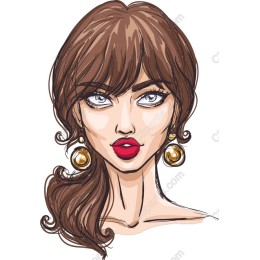 Chic Elegance: Glamorous Woman Portrait