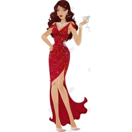 Glamorous Evening Gown in Red