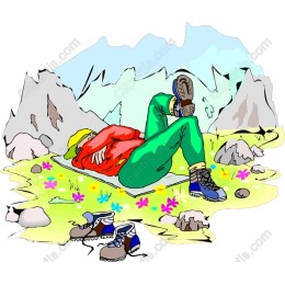 Outdoor Adventure: Relaxing Hiker