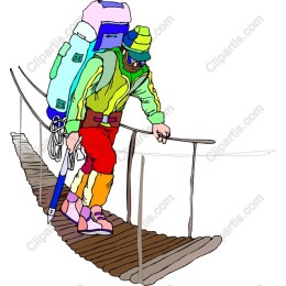 Vibrant Mountain Climber