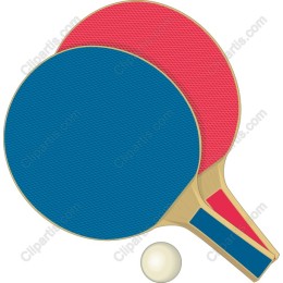 Table Tennis Paddle and Ball