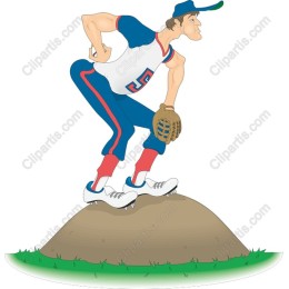Vibrant Baseball Pitcher