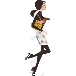 Stylish Fashionista with Pet