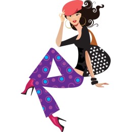 Chic Fashionista in Flared Pants
