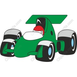 Classic Cartoon Racing Car