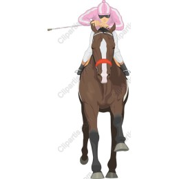 Dynamic Jockey on Horse