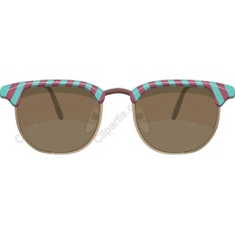 Retro Striped Sunglasses
