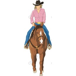 Cowboy Riding Horse