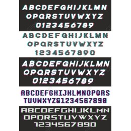 Retro Glitch Font Bundle