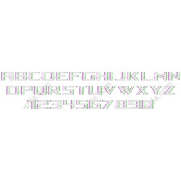 Vibrant Geometric Display Font