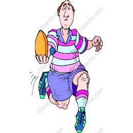Dynamic Rugby Player