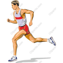 Dynamic Male Runner