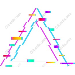 Vibrant Triangular Geometric