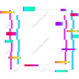 Neon Vibe Abstract Frame