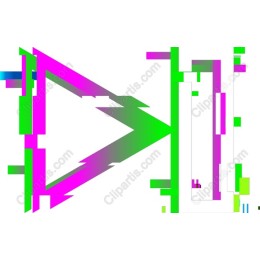 Colorful Abstract Play Button