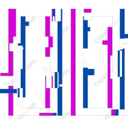 Vibrant Blue and Pink Abstract