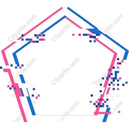Vibrant Geometric in Pink and Blue