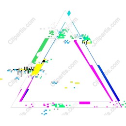 Vibrant Abstract Triangle