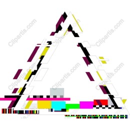 Vibrant Abstract Triangular