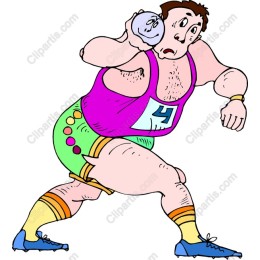 Dynamic Shot Put Athlete
