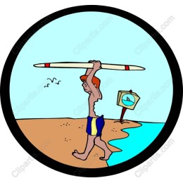 Vibrant Surfer
