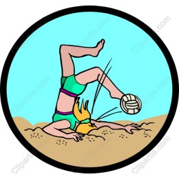 Beach Volleyball Handstand