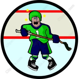 Cheerful Hockey Player